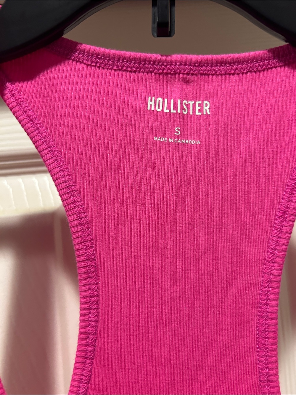 Hollister Hot Pink Ribbed Racerback Tank - Picture 4 of 5